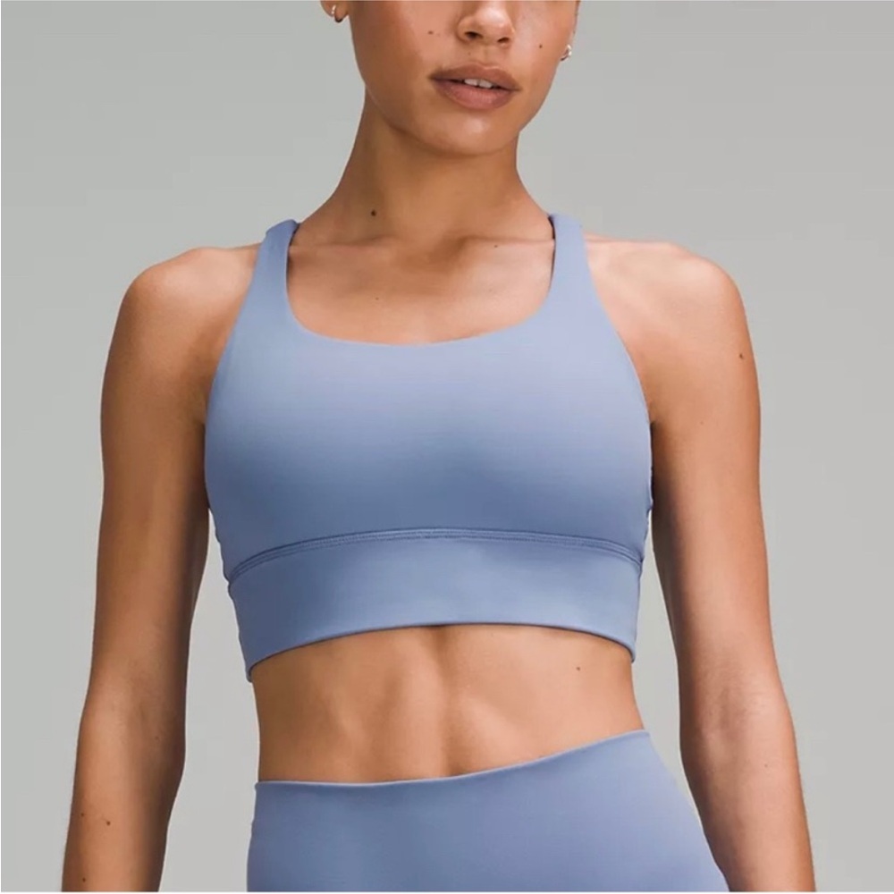 NWT Lululemon Energy Longline Sports Bra in Oasis Blue (12)